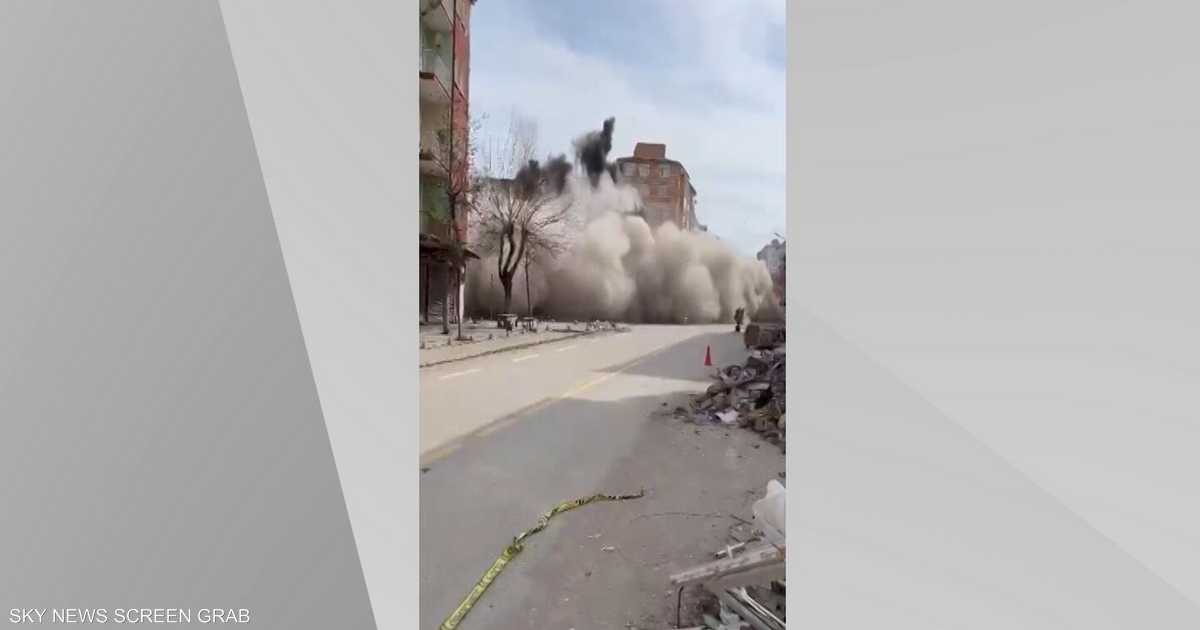 الزلزال الجديد.. فيديوهات توثق انهيار مبان في ملاطية التركية
