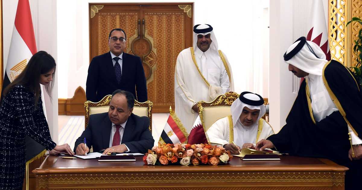 مصر وقطر توقعان اتفاقية لمنع الازدواج الضريبي