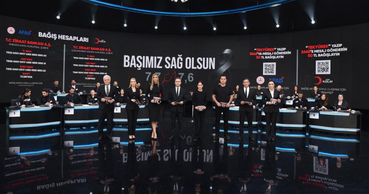 نجوم تركيا يجتمعون لجمع التبرعات في حلقة تلفزيونية واحدة