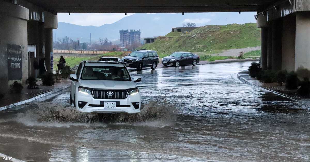 أمطار وفيضانات تجتاح العراق.. وفيات بكركوك واستنفار في بغداد