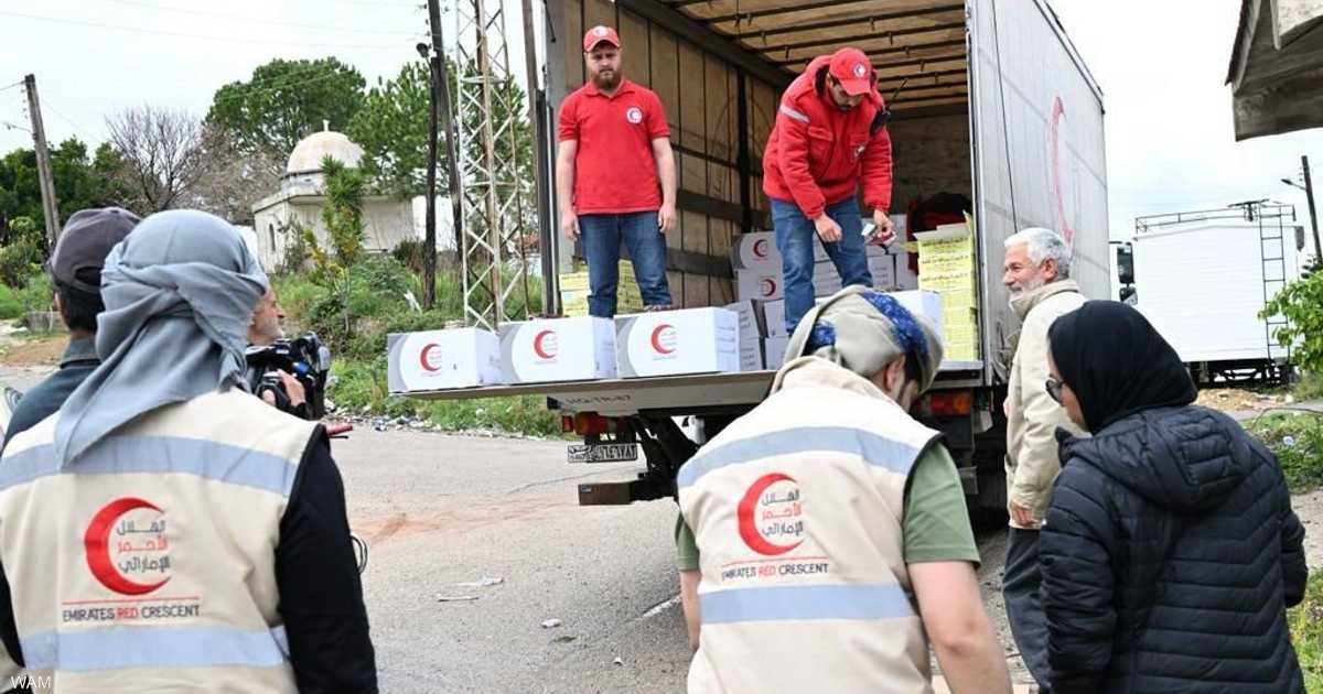 الهلال الأحمر الإماراتي يواصل دعمه لمتضرري الزلزال في سوريا