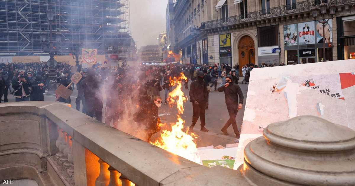 عنف واشتباكات بمظاهرات “مليونية” في فرنسا
