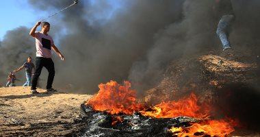 اشتباكات بين الفلسطينيين والاحتلال الإسرائيلى غرب رام الله بعد دفن شهيد